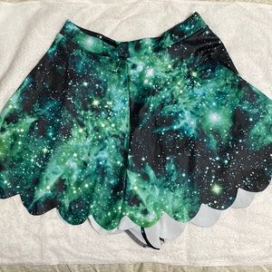 Black Milk Galaxy Emerald Shorties